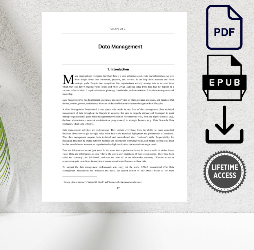 DAMA International DMBOK2 enterprise data management handbook
