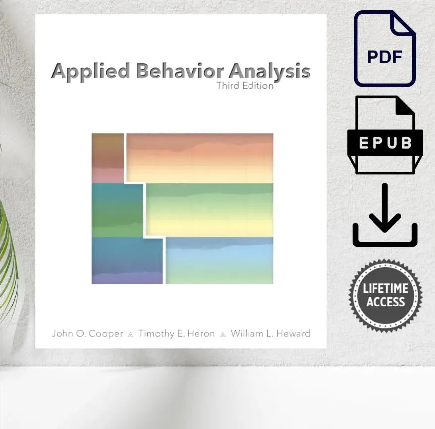 Applied Behavior Analysis 3rd Edition ABA textbook cover