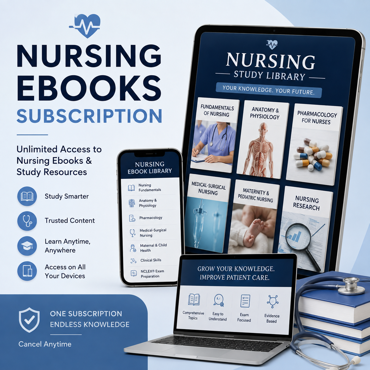 Nursing Study Library — Unlimited Access to Nursing Ebooks & Study Resources